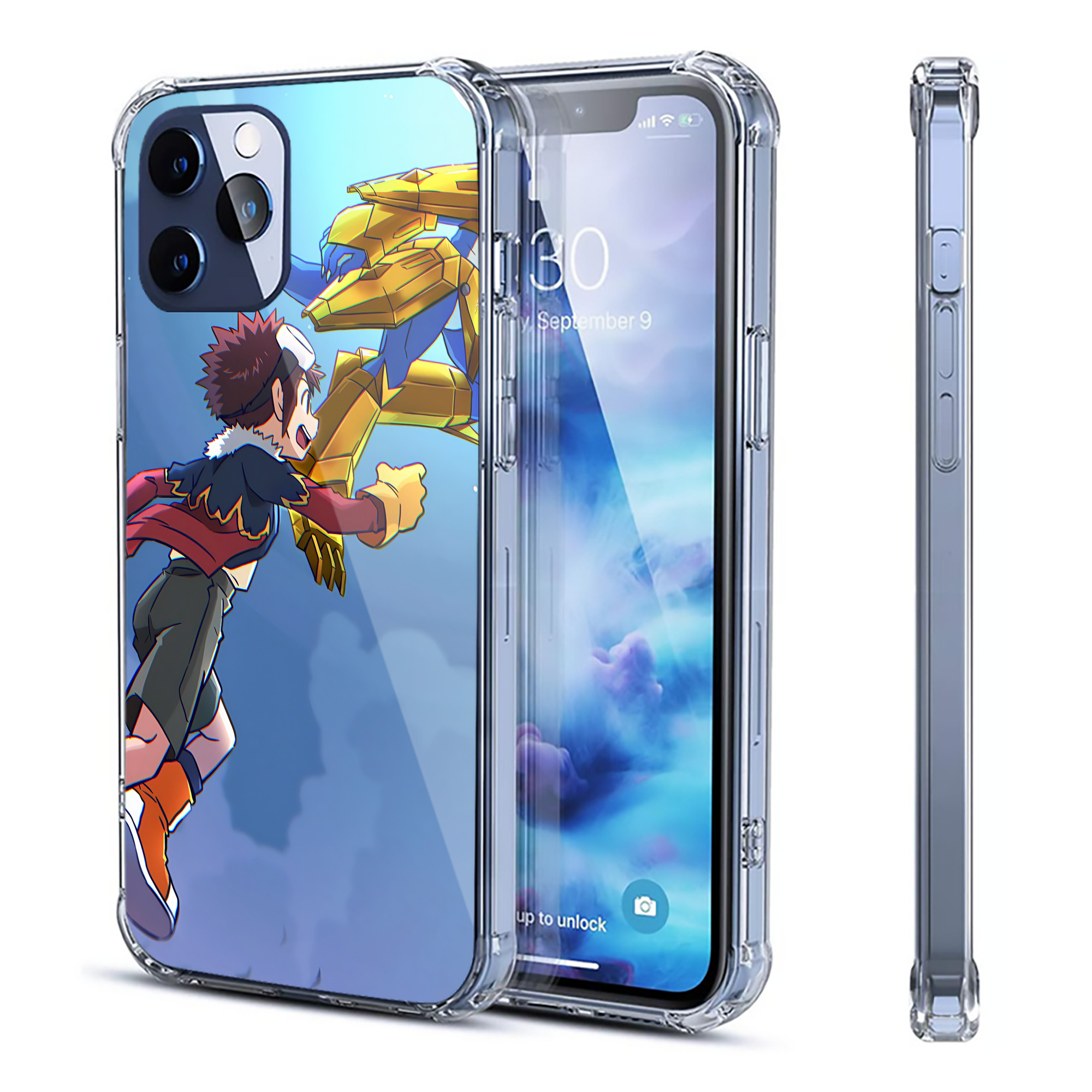 （画像用） Digimon デジタルモンスター/デジモン 【iPhone 12シリーズ対応】透明スマホケース（クリアソフトケース）